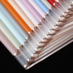 Golden Edge Jelly Film Wrapping Paper 58*58cm Fashion Milan Paper Space Hansu Paper for Flower Packaging and Wrapping for sale