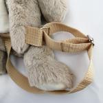 Earth Friendly Plush Animal Backpack 26cm Light Brown Plush Bear Bag