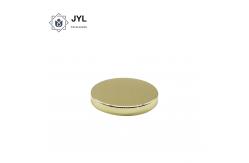 China Dustproof RoHs Flat Metal Candle Lids , Rustproof Rose Gold Candle Jar Lids supplier