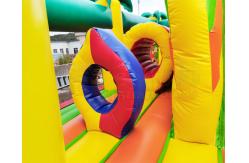 China Safari Park Inflatable Playground Coconut Tree Bounce Slide supplier