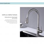 360 Degree Rotating Filtered Water Faucet Gooseneck Kitchen Faucet With Sprayer for sale