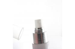 China 60ml Electroplated Silver Spray Plastic Bottle Cosmetic Packaging supplier