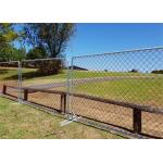 PVC Coated steel plate Chain Link Crowd Barrier Fencing for sale