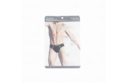 China Customize Zipper Clothing Packaging Bag Transparent Underwear Packaging Bag supplier
