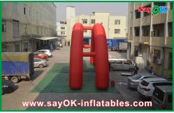 China Arch Bridge Design Red 5x3M Inflatable Arch , Oxford Cloth Inflatable Advertising Arch supplier