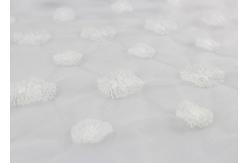 China Embroidered Net Lace Fabric With Polyester Silk Circle Pattern For Wedding Dresses supplier