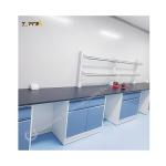 Educational Institutions Modern Laboratory Wall Bench With Wall-mounted Structure for sale