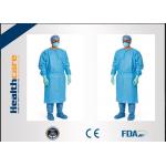 Red / Green Disposable Surgical Gowns Against Liquid Biodegradable Elastic Cuff 16-80gsm for sale