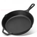 Heavy Duty Durable 10 Inch Cast Iron Skillet With Helper Handle - for sale