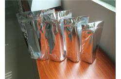China Eco Friendly Custom Printed Stand Up Pouches , Resealable Aluminum Stand Up Bag supplier