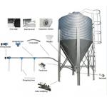 Conveyor Animal Feed Storage Silos Hopper Bottom Galvanized Steel Silo for sale
