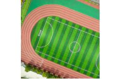 China Harmless Rubber All Weather Synthetic Sports Flooring High Elasticity supplier