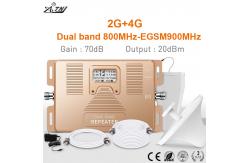 China LTE 800MHz EGSM 900MHz Dual Band Repeater 2G 4G Cellular Signal Amplifier supplier