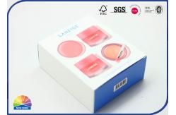 China Blue Eco Friendly Coated Paper Fold Cosmetics Box For Lipstick Matte Lamination supplier