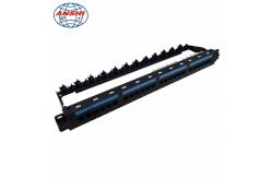 China 1u Cat6 24 Port Utp Patch Panel With Rear Cable Management supplier
