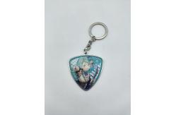 China Pokemon  Zinc Alloy Keychain , Diecasting Custom Hard Enamel Keychain supplier