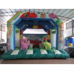Fire Resistance PVC Kids Inflatable Bounce House / Commercial Dinosaur Bouncy Castle for sale