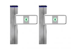 China SUS304 DC24V Swing Barrier Turnstile RS232 With LED Indicator supplier