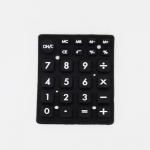 Durable Silicone Rubber Custom Remote Control Keyboard Keys Dust Proof for sale