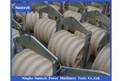 China Overhead Line Cast Steel Frame Wire Cable Pulling Conductor Stringing Pulley Blocks supplier