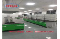 China Fire Safe Chemistry Lab Workstation with Chemical proof Countertop and Multiple Cabinets supplier