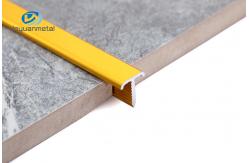 China Rustproof Aluminum T Extrusion Profiles Oxidation Resistance 160Mpa Tensile Bright Gold supplier