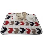 15x20inch Transfer Printing  Microfiber Dish Drying Mat For Kitchen for sale