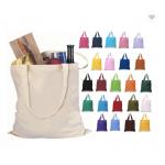 Eco Friendly Canvas Cotton Fabric Bag Gusset Tote Bag 570gsm For Shopping for sale