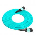 8 Core 12 Core 16core OM4 Fiber Optic Patch Cord Mpo Mtp Patch Cord Polish Type UPC To UPC for sale
