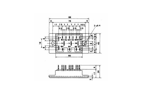IGBT Power Module 6DI150A-060 POWER TRANSISTOR MODULE FUJITSU IGBT Power Module