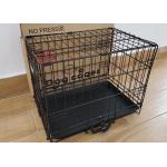 Heavy Duty Folding 30 Inch Large Steel Dog Cages Outdoor Stackable for sale