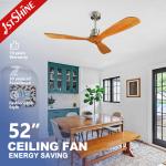 52 Inches Ceiling Fan without Light Standard Wind Type with Remote Control and Blades for sale