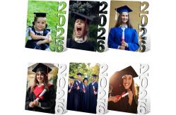China Custom 2026 Photo Frame Sublimation MDF Photo Frame Personalized Graduation Picture Frames supplier