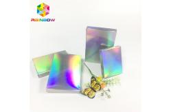 China Rectangle Folding Hologram Paper Packaging Box For Cosmetics Eyelash Brush Facial Mask supplier