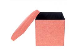 China Satin folding storage box chair supplier