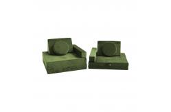 China Toddler Velvet Fabric Waterproof Liner Modular Play Couch Set Certified Safe supplier