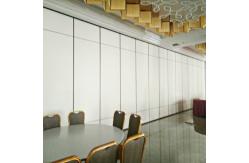 China Sliding Folding Movable Wall Partition With Ceiling Wheels Laminated supplier
