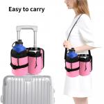 Luggage Travel Cup Holder Durable Free Hand Fits All Suitcase Handles for sale