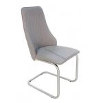 Polyurethane PU Upholstered Stainless Dining Chair Livingroom Chair Leisure Chair for sale