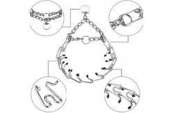 China Adjustable Iron Plated Long Metal Dog Chain For Medium And Large Dogs supplier