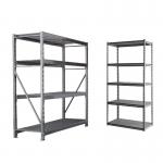 Fiberboard 4 - 5 Levels Rivet System Boltless Metal Shelving For Home / Office for sale