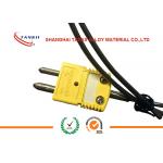 K Type Thermocouple Standard Solid Pin Connectors with yellow colour or green colour for sale