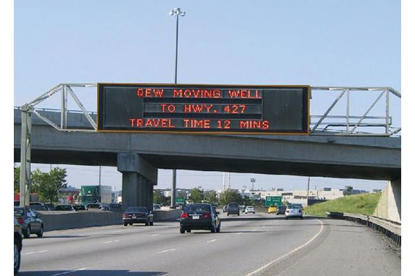 High Resolution VMS / Gas LED Highway Signs Galvanized Steel Sheets 80kg
