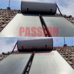 300L Flat Plate Solar Water Heater Blue Coating Flat Panel Solar Thermal Collector for sale