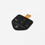 Flexible Custom Silicone Rubber Keypads With Silk Printing Laser Etching Logo