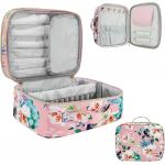 Extra Large Durable and Lightweight  Makeup Bag Double Layer Makeup Organizer  Water Resistant Makeup Brush Bag for sale