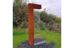 China Garden Decoration Electric Rusted Steel Water Feature Process Welding supplier
