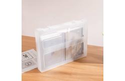 China SGS Plastic A4 Clear Storage Boxes Waterproof With Handle Office Filing Boxes supplier