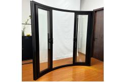 China Custom Glass Sliding Doors With Double Tempered Glass For Balcony Partitioning supplier