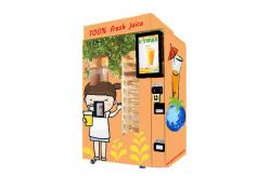China Coin And Note Payment Automatic Orange Juice Vending Machine With Cooling System supplier